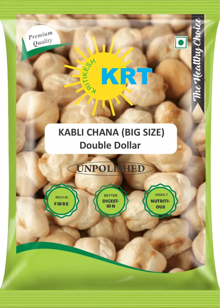 KRT Kritikesh Kabuli Chana/Safed Chole (Big Size) Dollar 1 Kg
