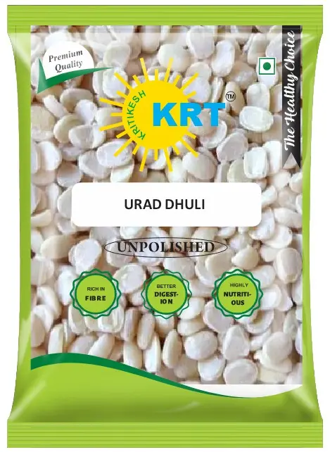KRT Kritikesh Unpolished Urad Dal Dhuli (1 Kg)