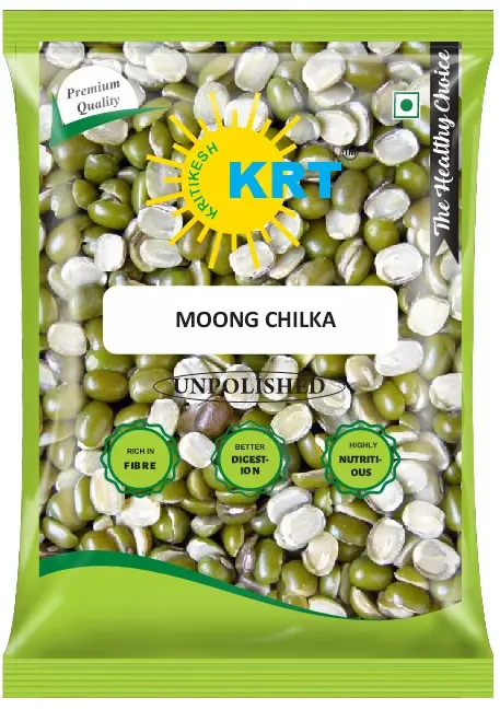 KRT Kritikesh Unpolished Moong Chilka (500 g) 